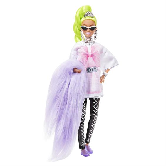 Лялька Barbie Extra з неоново-зеленим волоссям 29 см (HDJ44) - зображення 2