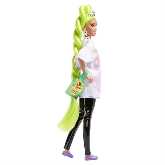 Лялька Barbie Extra з неоново-зеленим волоссям 29 см (HDJ44) - зображення 3