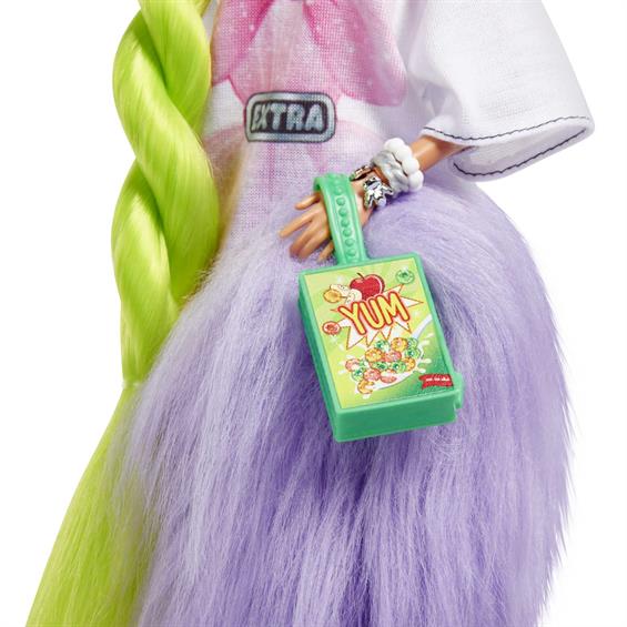 Лялька Barbie Extra з неоново-зеленим волоссям 29 см (HDJ44) - зображення 5