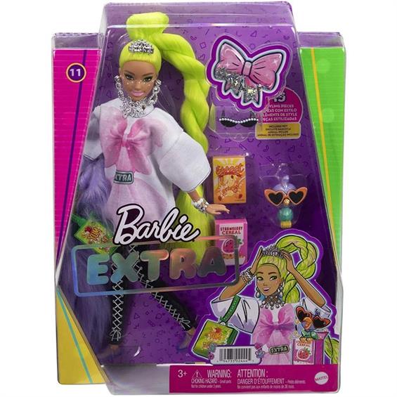 Лялька Barbie Extra з неоново-зеленим волоссям 29 см (HDJ44) - зображення 7