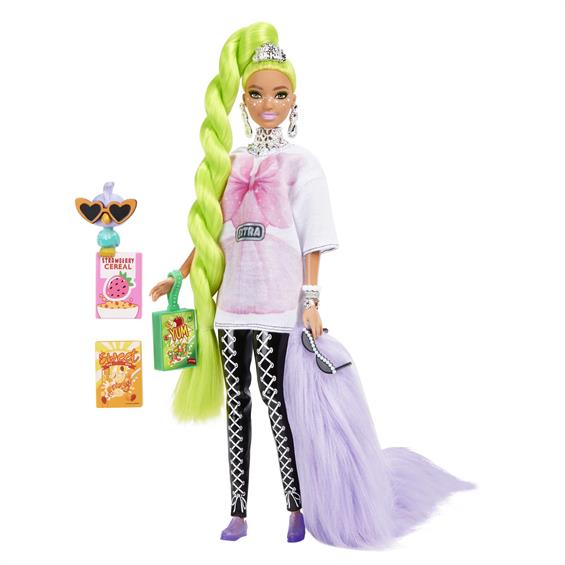 Лялька Barbie Extra з неоново-зеленим волоссям 29 см (HDJ44) - зображення 1