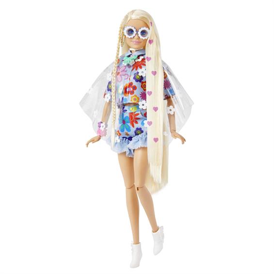 Лялька Barbie Екстра у квітчастому образі 29 см (HDJ45) - зображення 2
