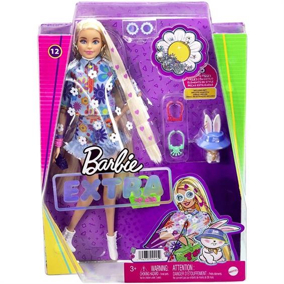 Лялька Barbie Екстра у квітчастому образі 29 см (HDJ45) - зображення 7