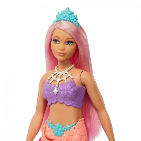 Лялька Barbie Дрімтопія Русалка з рожевим волоссям і блакитною тіарою (HGR08-HGR09) - зображення 2