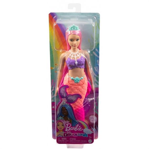 Лялька Barbie Дрімтопія Русалка з рожевим волоссям і блакитною тіарою (HGR08-HGR09) - зображення 3