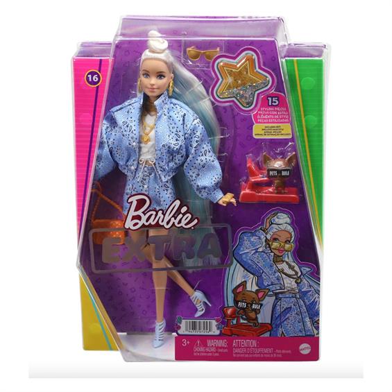Лялька Barbie Extra Блондинка з пучком на розпущеному волоссі 29 см (HHN08) - зображення 5