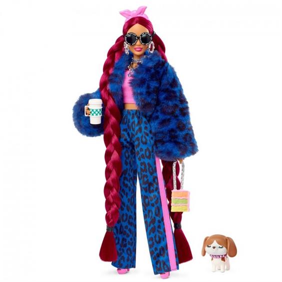 Лялька Barbie Екстра в синьому леопардовому костюмі (HHN09) - зображення 1