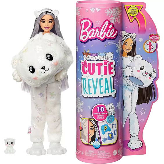 Кукла Barbie Cutie Reveal серії Зимовий блиск полярний ведмедик (HJL64) - зображення 5
