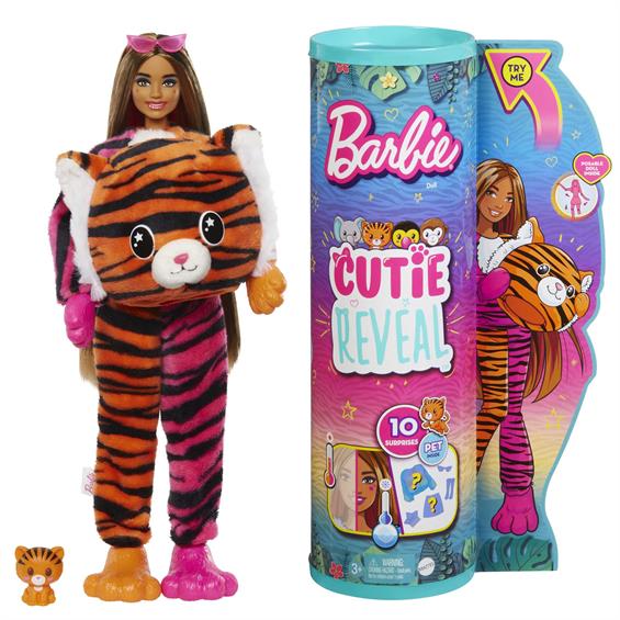 Лялька Barbie Друзі з джунглів Cutie Reveal Тигреня (HKP99) - зображення 1