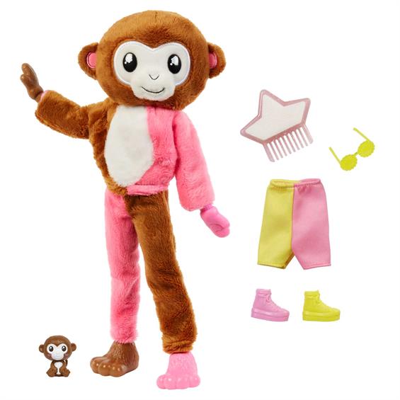Лялька Barbie Друзі з джунглів Cutie Reveal Мавпеня (HKR01) - зображення 3