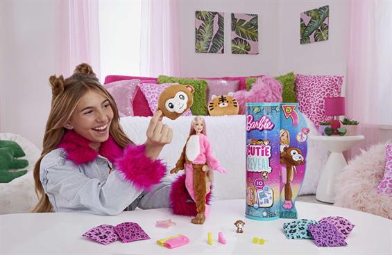 Лялька Barbie Друзі з джунглів Cutie Reveal Мавпеня (HKR01) - зображення 6