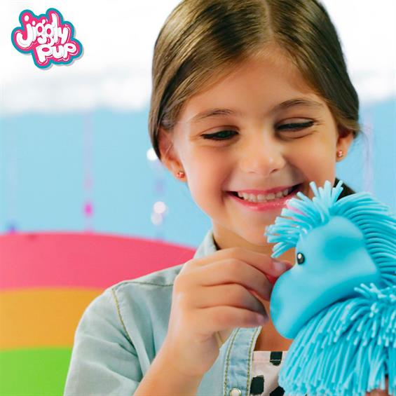 Інтерактивна іграшка Jiggly Pup Чарівний єдиноріг блакитний (JP002-WB-BL) - зображення 1