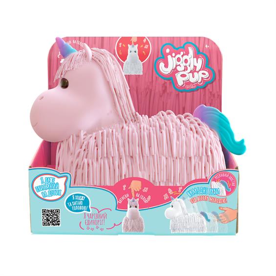 Інтерактивна іграшка Jiggly Pup Чарівний єдиноріг рожевий (JP002-WB-PI) - зображення 5