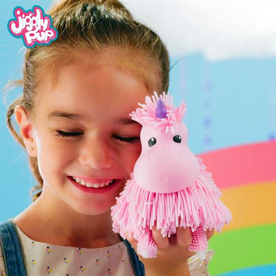 Інтерактивна іграшка Jiggly Pup Чарівний єдиноріг рожевий (JP002-WB-PI) - зображення 1