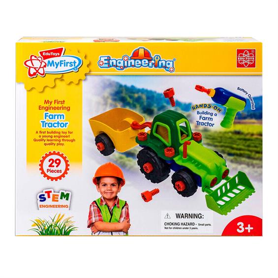 Конструктор Edu-Toys Трактор з інструментами (JS030) - зображення 4