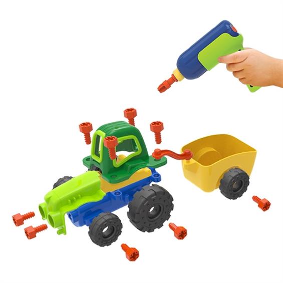 Конструктор Edu-Toys Трактор з інструментами (JS030) - зображення 8