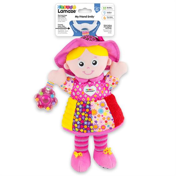 М'яка іграшка-підвіска Lamaze Лялька Емілі з брязкальцем (L27026) - зображення 4