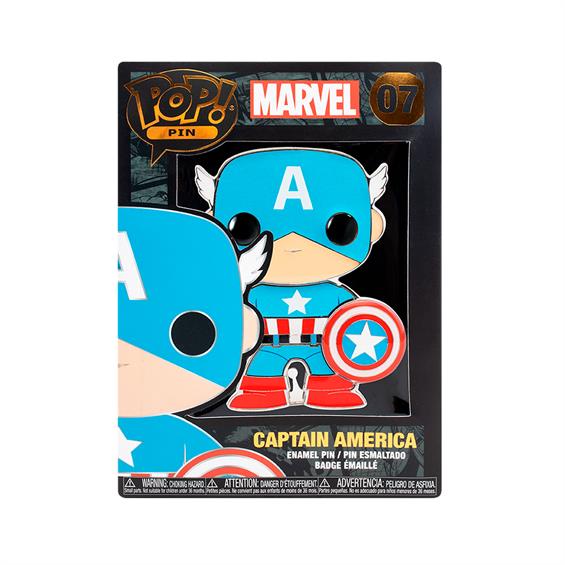 Пін Funko Pop! Marvel Капітан Америка 10 см (MVPP0008) - зображення 3