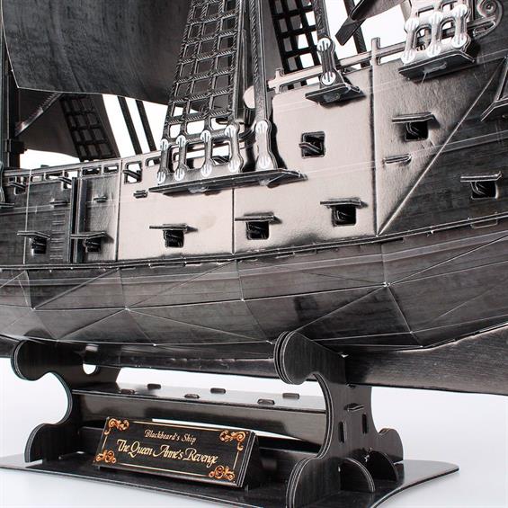 Тривимірна головоломка-конструктор CubicFun Корабель Чорної Бороди Помста Королеви Анни (великий) (T4018h) - зображення 7