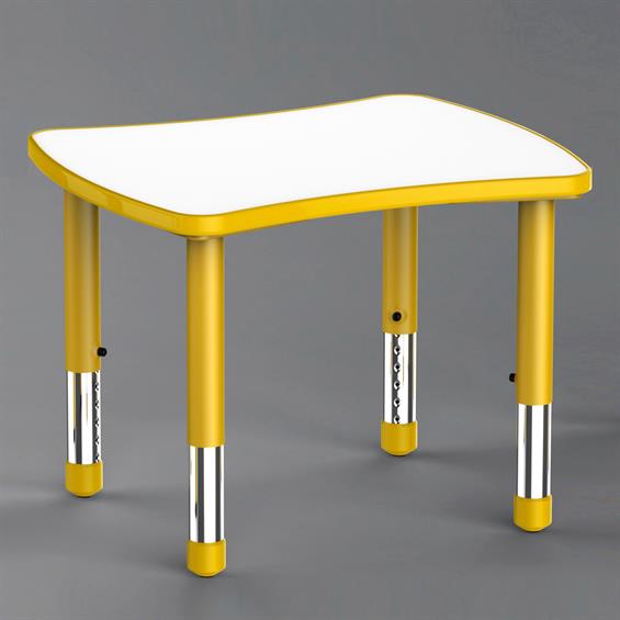 Дитячий стіл Yucai 67х55 з регулюванням висоти 40-60, жовтий (YCY-098-Yellow) - зображення 1